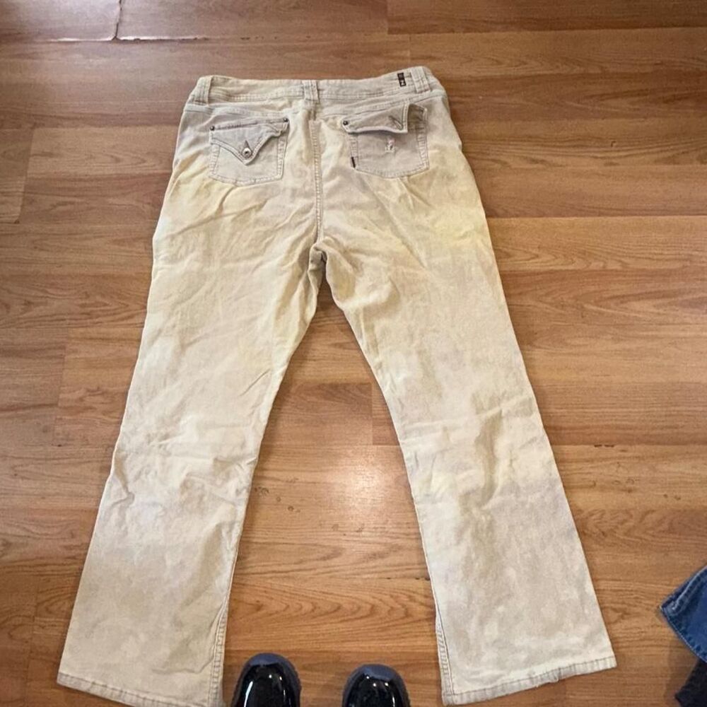 Zd Women's Tan and Cream Trousers